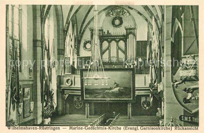 Ruestringen Marine Gedaechtnis Kirche Inneres