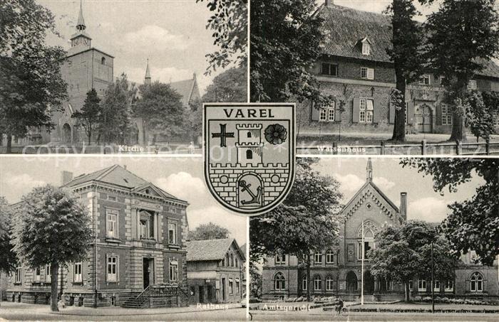 Varel Jadebusen Kirche Waisenhaus Rathaus Amtsgericht