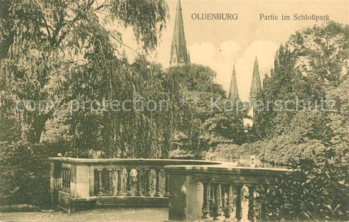 Oldenburg Niedersachsen Partie im Schlosspark