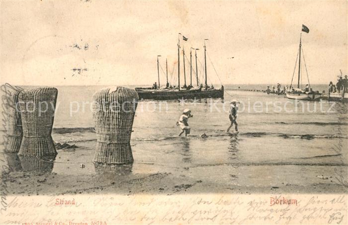 BORKUM Nordseebad Niedersachsen Strand