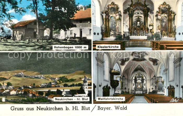 Neukirchen Heilig Blut Hohenbogen Klosterkirche Panorama Wallfahrtskirche