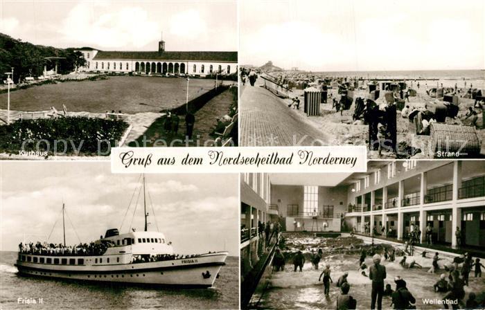 Norderney Nordseebad Kurhaus Strand Frisia II Wellenbad