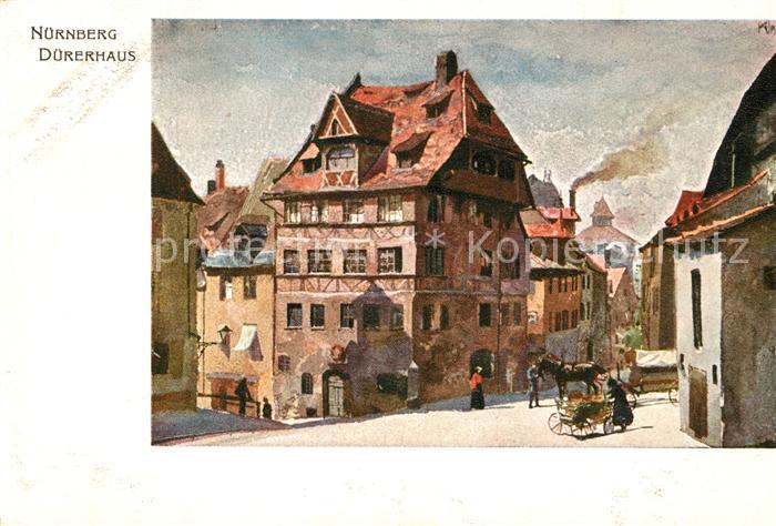 NueRNBERG  CITY Duererhaus Kuenstlerkarte
