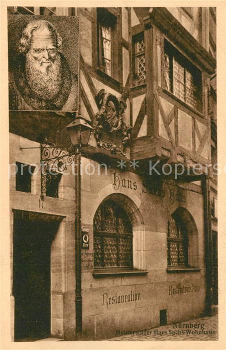 NueRNBERG CITY Meistersinger Hans Sachs Wohnhaus