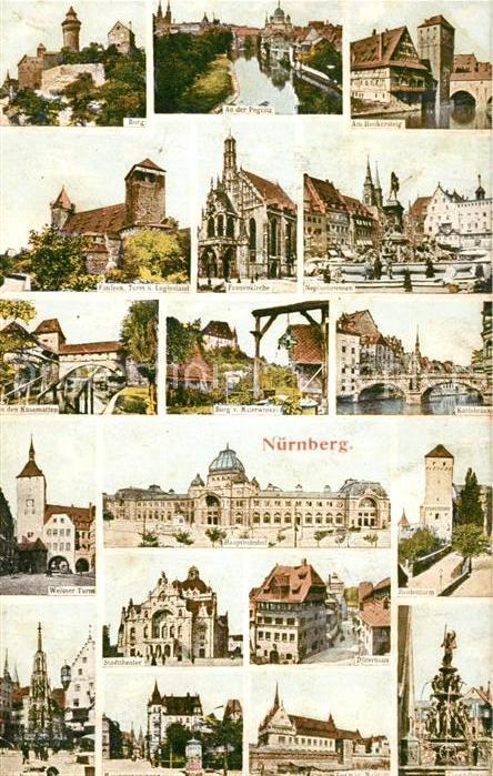 NueRNBERG  CITY Beruehmte Bauwerke und Sehenswuerdigkeiten