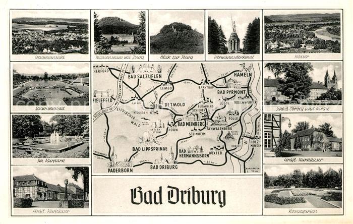 Bad Driburg Iburg Externsteine Hermannsdenkmal Schloss Corvey Schwimmbad Rosenga