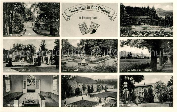 Bad Driburg Eingang zum Bad Trinkhalle Kurpark Grosse Allee Hauptquelle Kurplatz