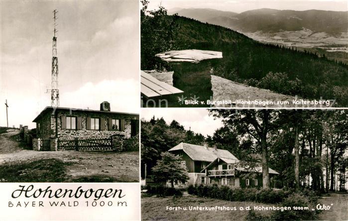 Rimbach Bayrischer Wald Burgstall Hohenbogen Kaitersberg Forst und Unterkunftsha