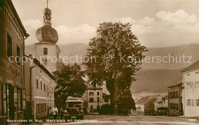 Neukirchen Heilig Blut Marktplatz mit Hohenbogen