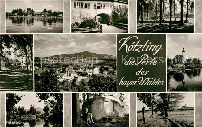 Koetzting Orts und Teilansichten Panorama