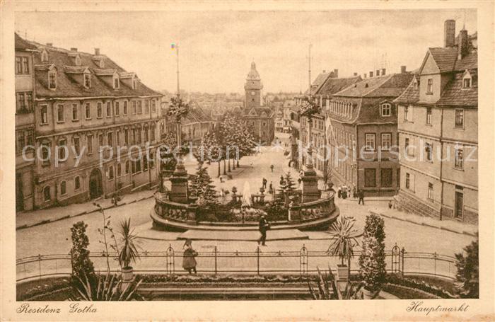 Gotha Thueringen Hauptmarkt