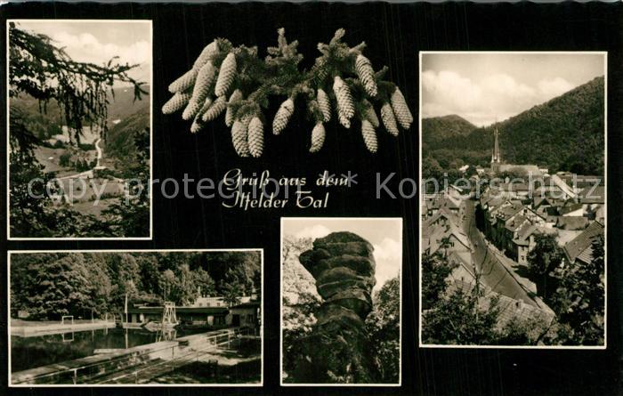 Ilfeld Suedharz Ilfelder Tal Schwimmbad Felsen