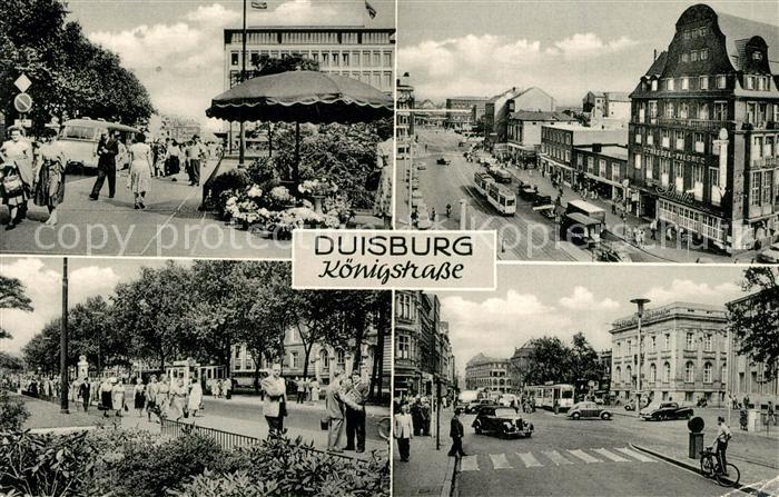 Duisburg Ruhr Koenigstrasse Teilansichten