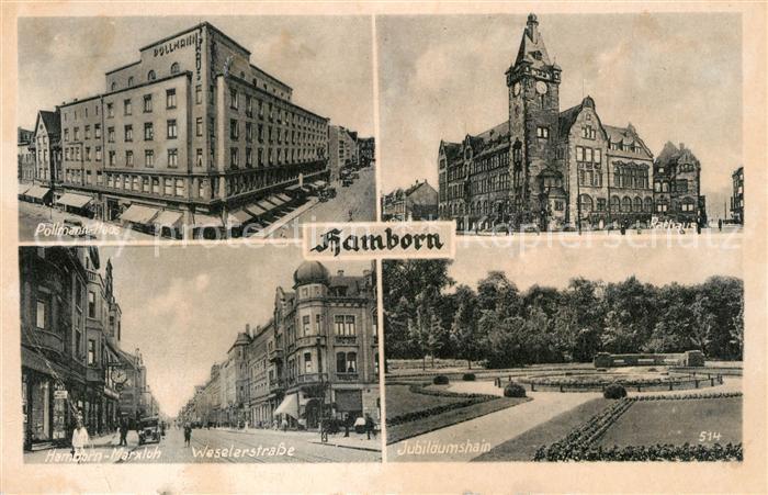 Hamborn Pollmann Haus Rathaus Hamborn Marxloh Weselerstr Jubilaeumshain