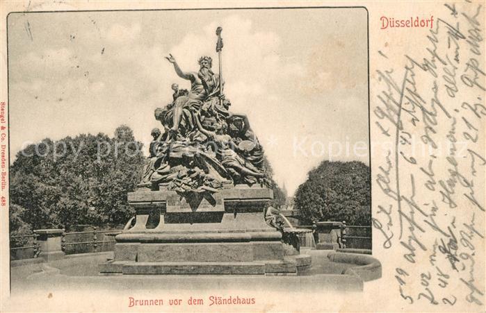 DuessELDORF  CITY Brunnen vor dem Staendehaus