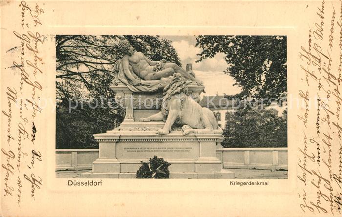 DuessELDORF  CITY Kriegerdenkmal
