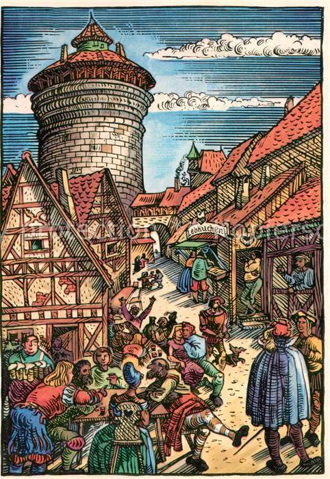 NueRNBERG  CITY Handwerkerhof Alt Nuernberg mit Lebkuechnerei