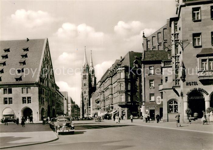 NueRNBERG  CITY Koenigstrasse mit Lorenzkirche