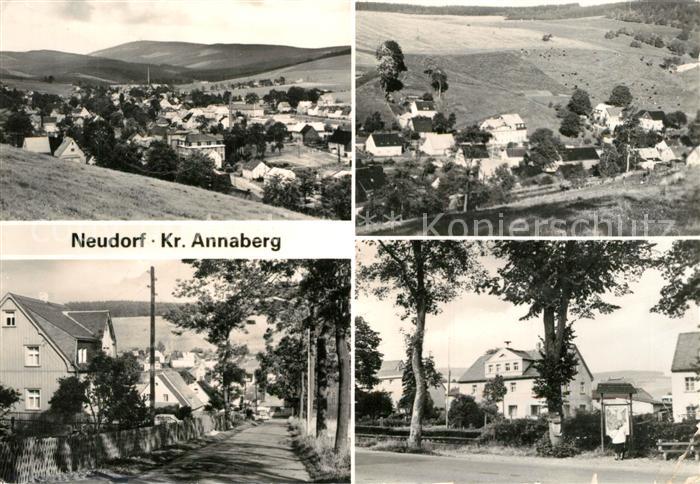 Neudorf Annaberg Panorama Dorfstrasse Teilansicht