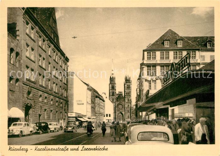 NueRNBERG  CITY Karolinenstrasse und Lorenzkirche