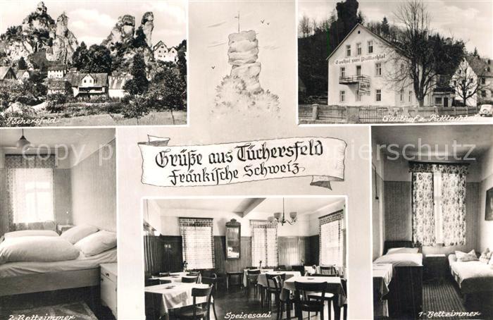 Tuechersfeld Gasthaus Puettlachtal Felsen