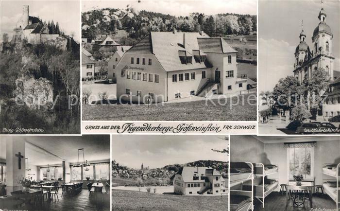 Goessweinstein Jugendherberge Burg Wallfahrtskirche