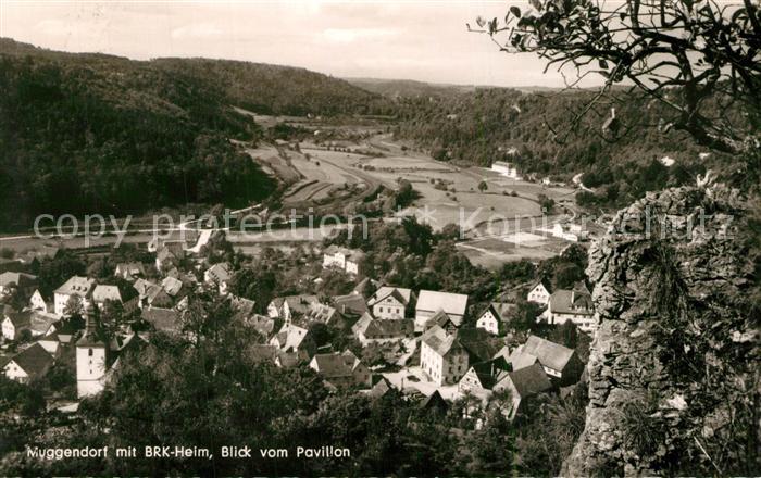 Muggendorf Fraenkische Schweiz Panorama vom Pavillon
