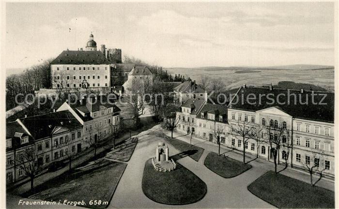 Frauenstein Sachsen Schloss Stadtansicht