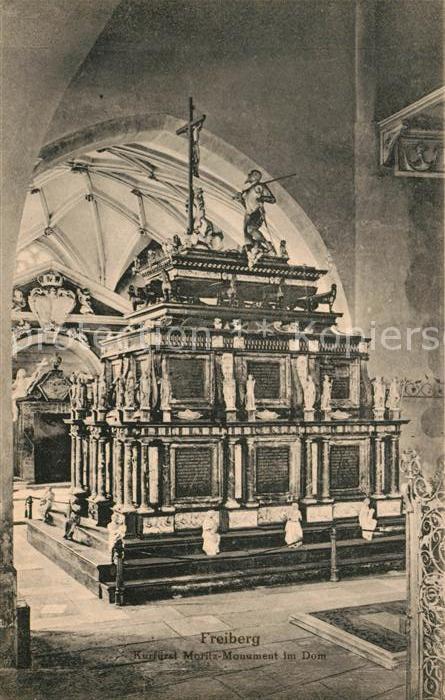 Freiberg Sachsen Kurfuerst Moritz Monument Dom
