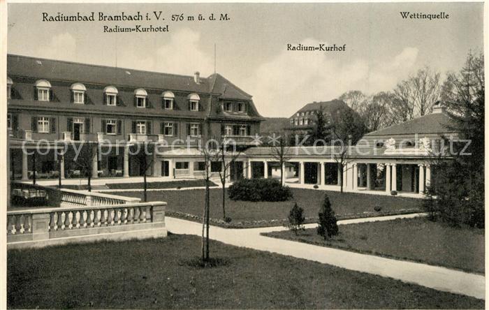 Brambach Bad Radium Kurhotel Kurhof Wettinquelle