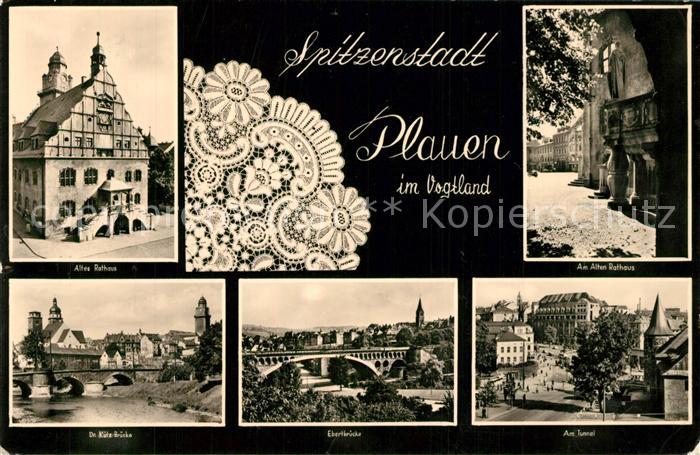 Plauen Vogtland Rathaus Ebertbruecke