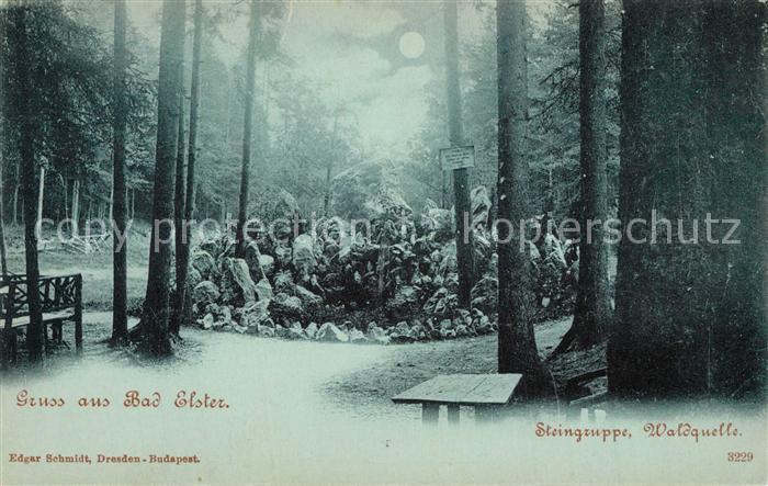 Bad Elster Steingruppe Waldquelle