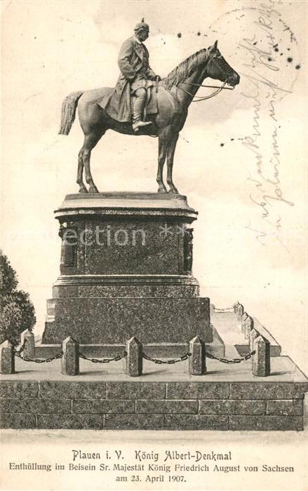 Plauen Vogtland Koenig Albert Denkmal
