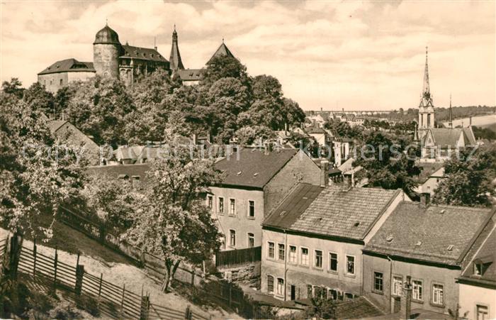 Mylau Blick zur Burg