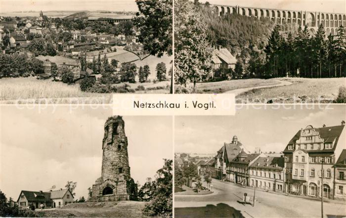 Netzschkau Stadtansicht Panorama Viadukt Aussichtsturm