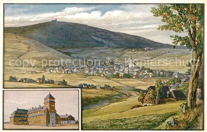 Fichtelberg Oberwiesenthal Panorama Baude