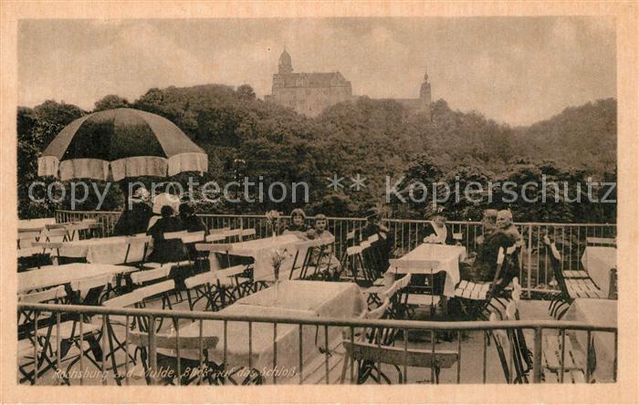 Rochsburg Schloss Terrasse