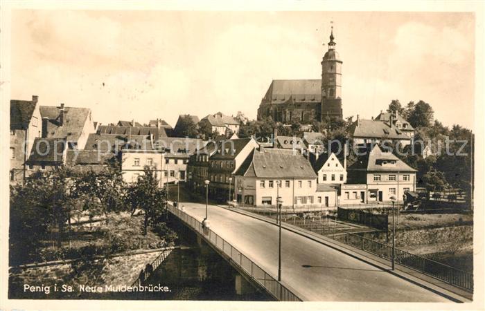 Penig Muldenbruecke Kirche