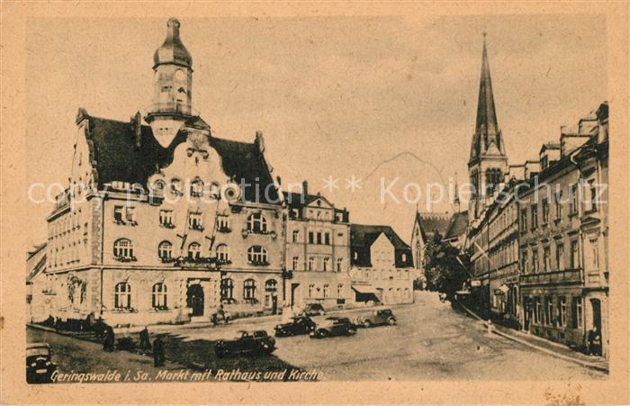 Geringswalde Rathaus Kirche Markt