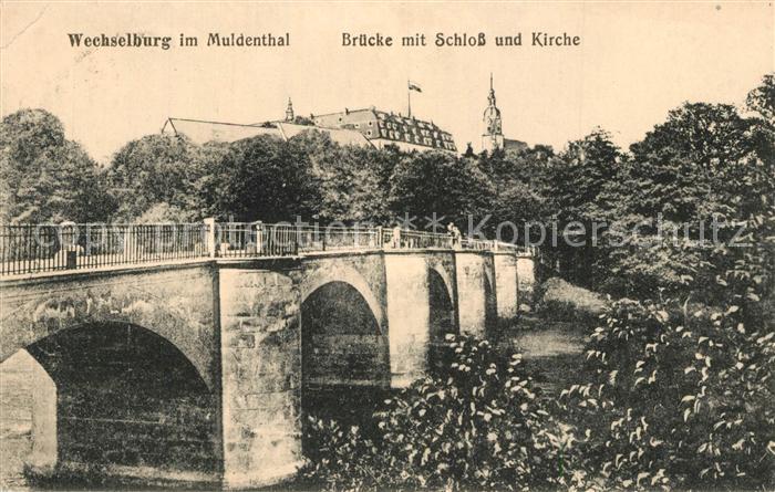 Wechselburg Schloss Kirche Bruecke