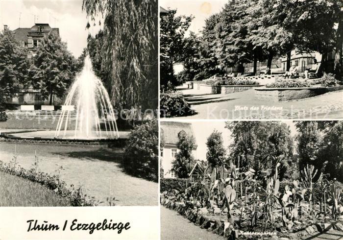 Thum Erzgebirge Platz des Friedens Kakteengarten