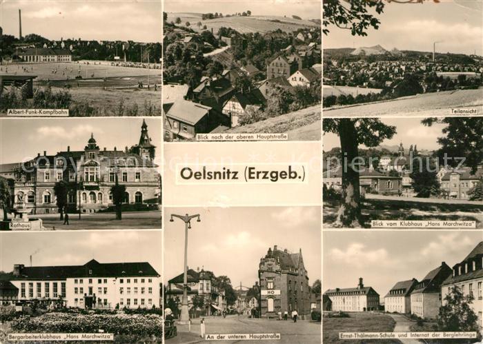 Oelsnitz Erzgebirge Bergarbeiterclubhaus Hauptstrasse Rathaus