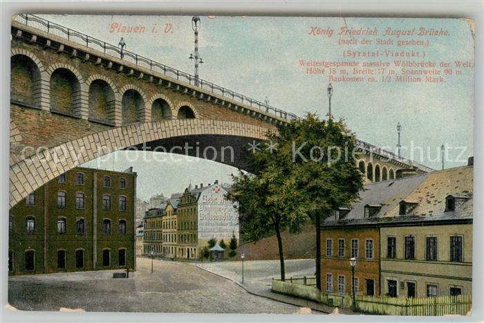 Plauen Vogtland Koenig Friedrich August Bruecke Syratal Viadukt