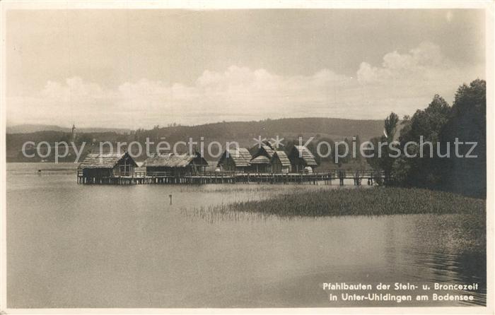 Unteruhldingen Pfahlbauten Stein Broncezeit