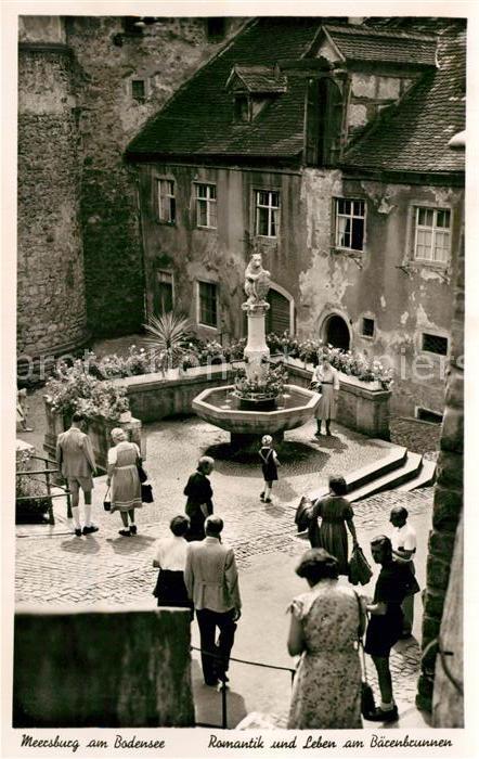 Meersburg Bodensee Romantik und Leben Baerenbrunnen