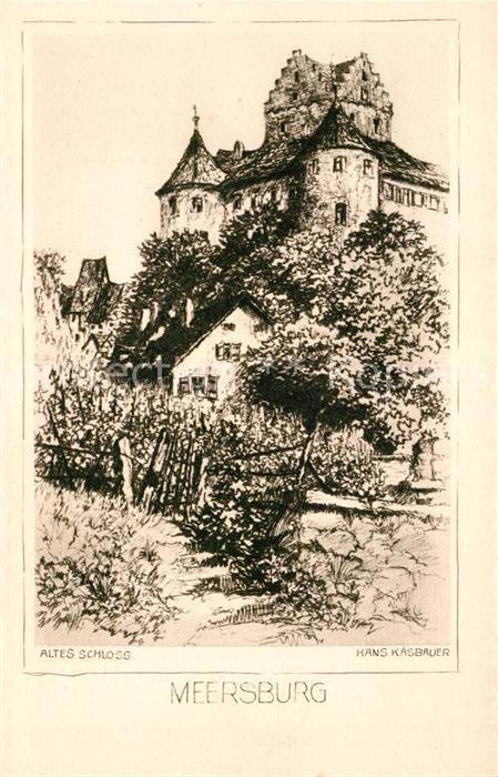 Meersburg Bodensee Altes Schloss Kuenstler Hans Kaesbauer