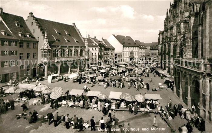 Freiburg Breisgau Markt Kaufhaus Muenster