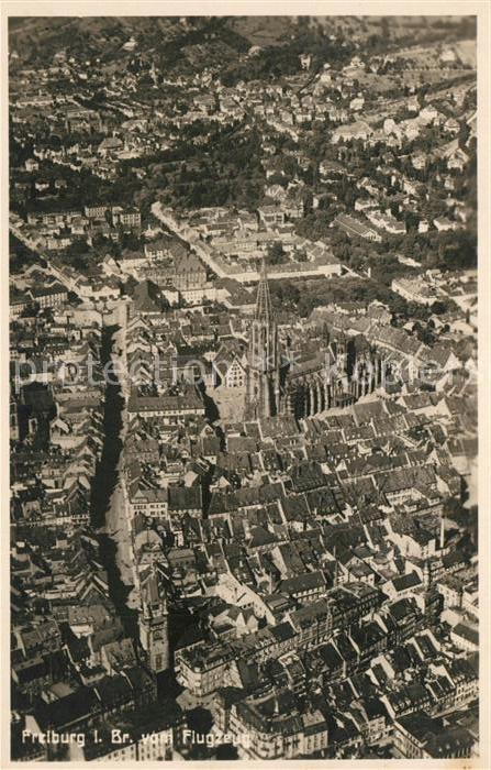Freiburg Breisgau Fliegeraufnahme Muenster