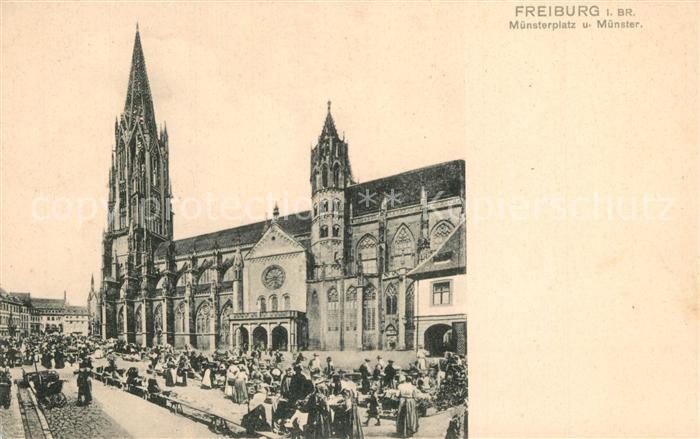Freiburg Breisgau Muensterplatz