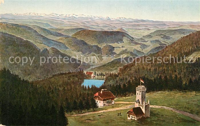 Hornisgrinde Neuer Turm Rasthaus Muemmelsee